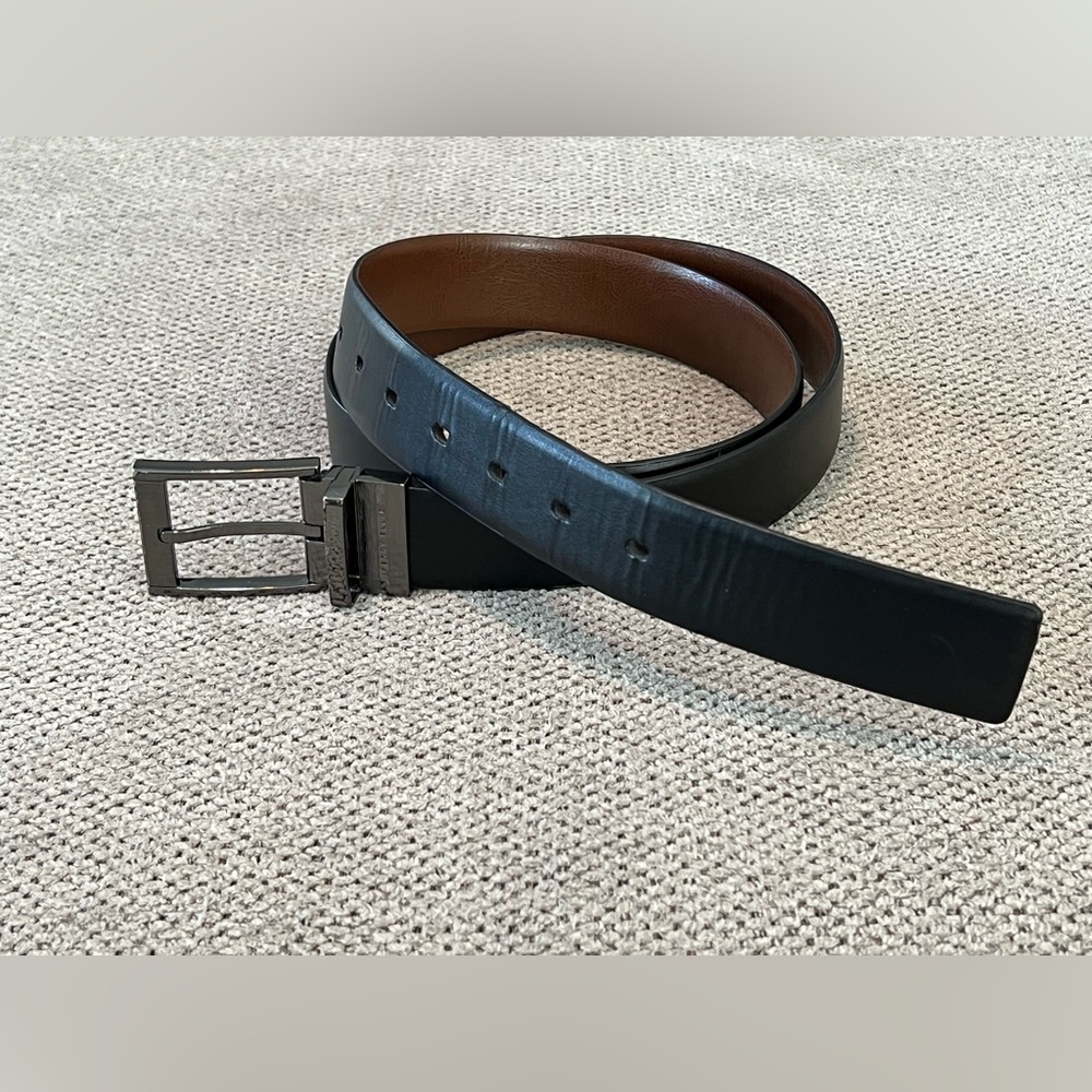 Perry Ellis‎ Vegan Leather Reversible Belt 40